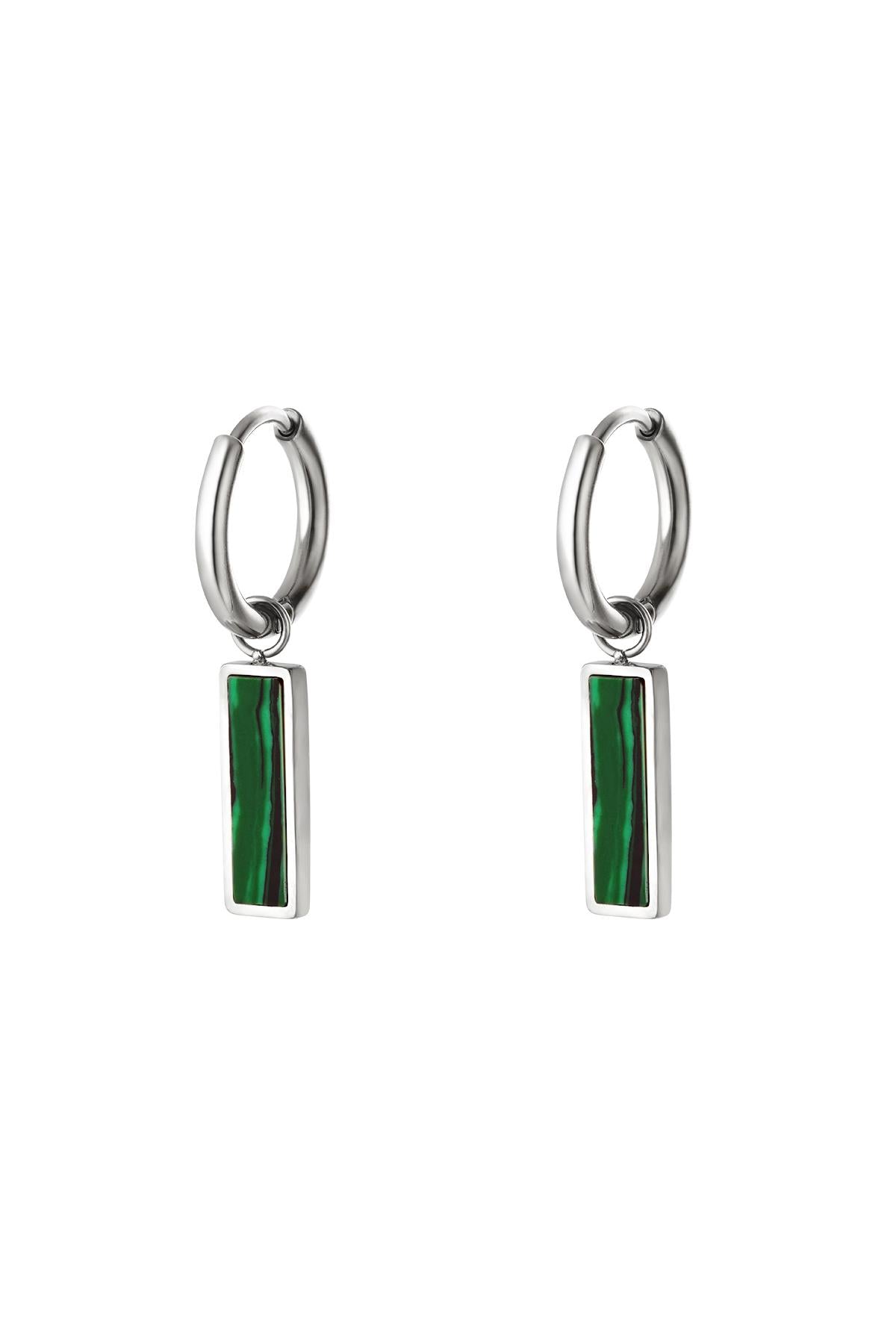 Stylish Rhinestone Drop Earrings in Silver & Gold