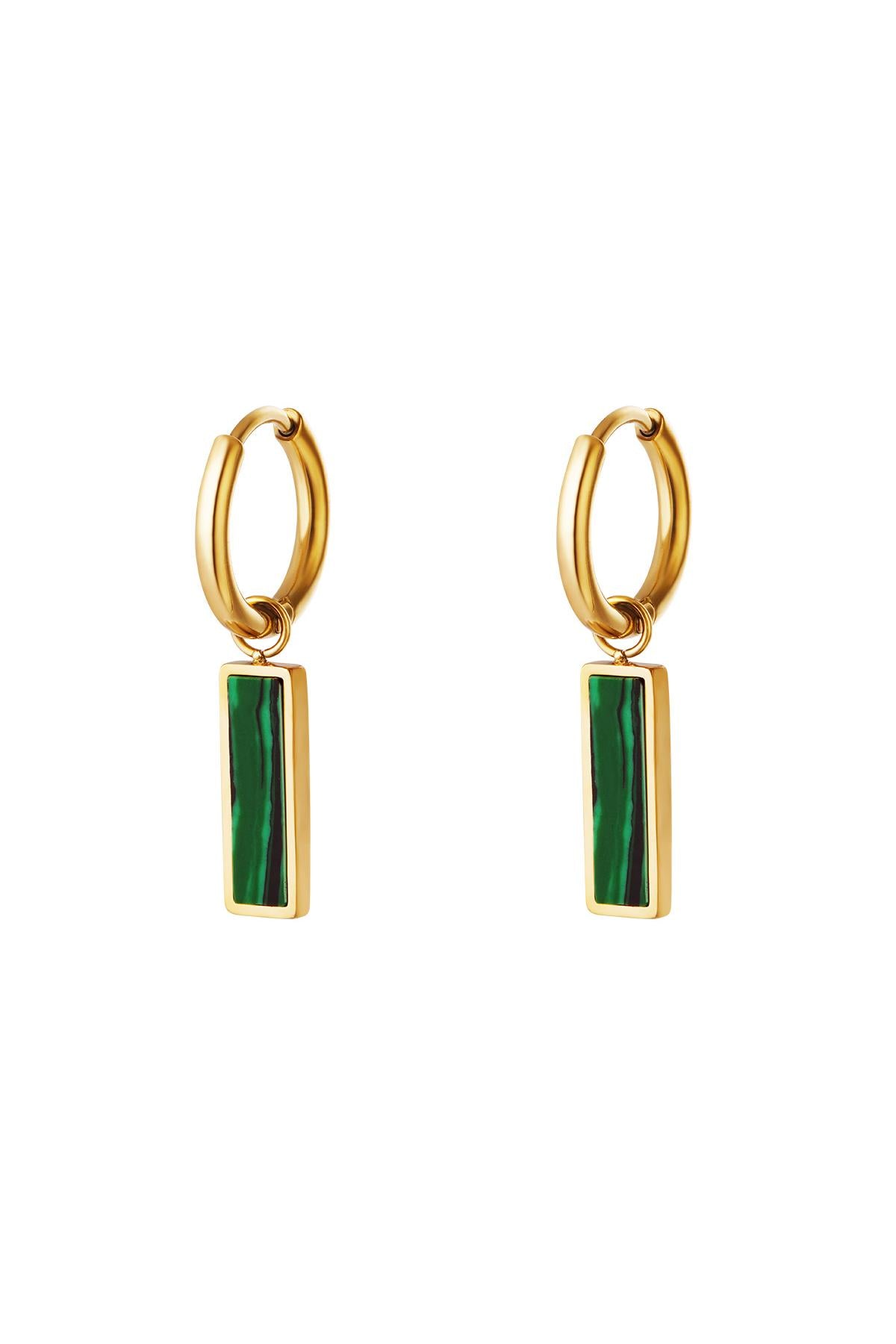 Stylish Rhinestone Drop Earrings in Silver & Gold
