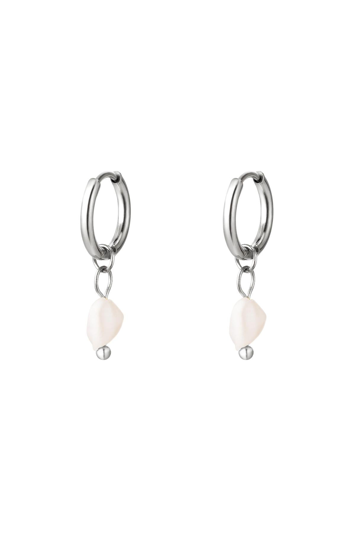Elegant Stainless Steel Drop Earrings in Silver & Gold