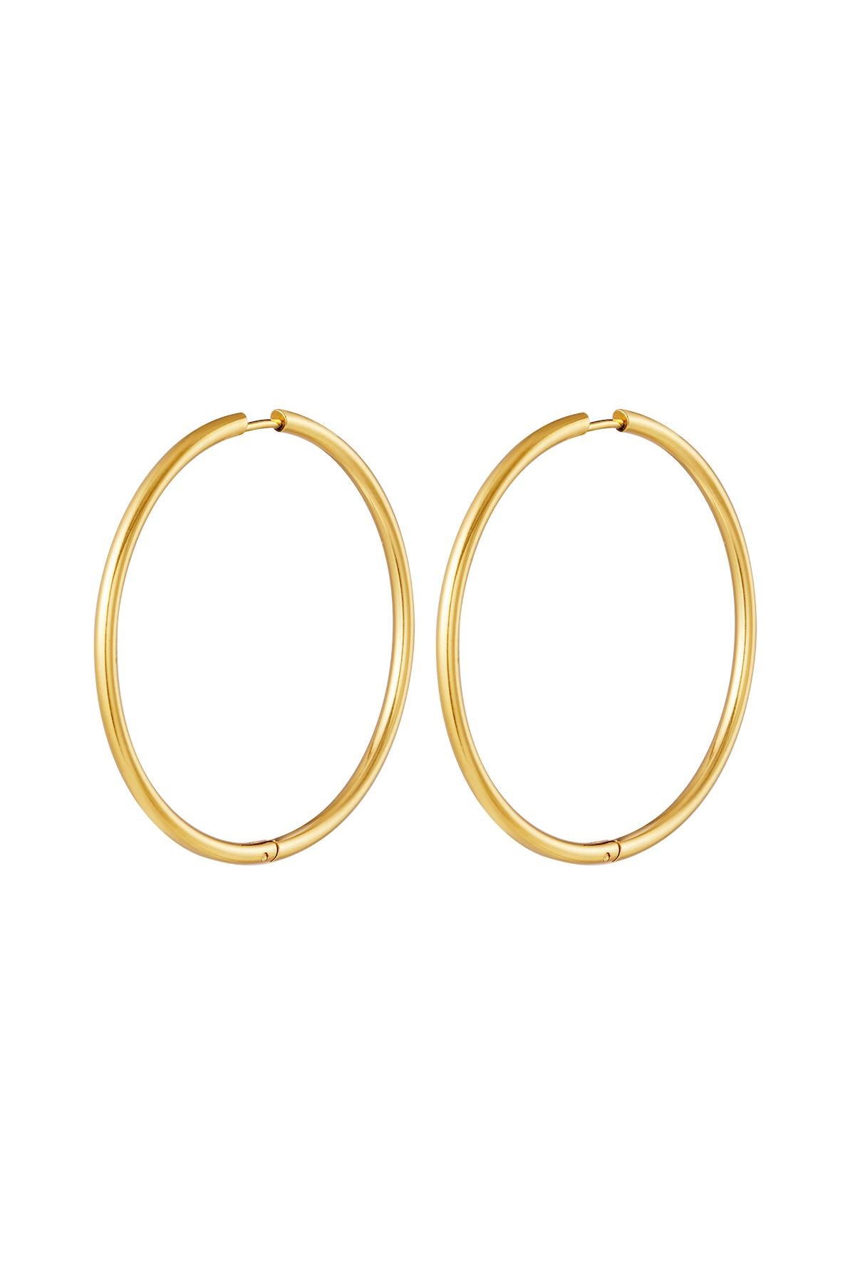 pendientes de acero inoxidable aros grandes