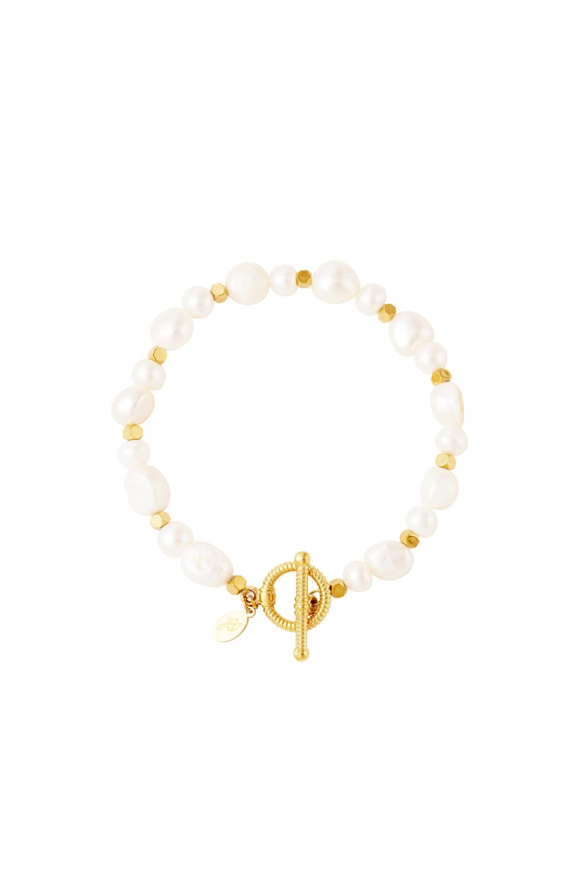 Elegant Stainless Steel Beaded Bracelets in Silver & Gold