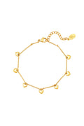 Elegant Stainless Steel Charm Bracelets in Silver & Gold