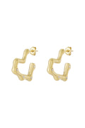 Stylish Heart-Shaped Hoop Earrings for Everyday Glam