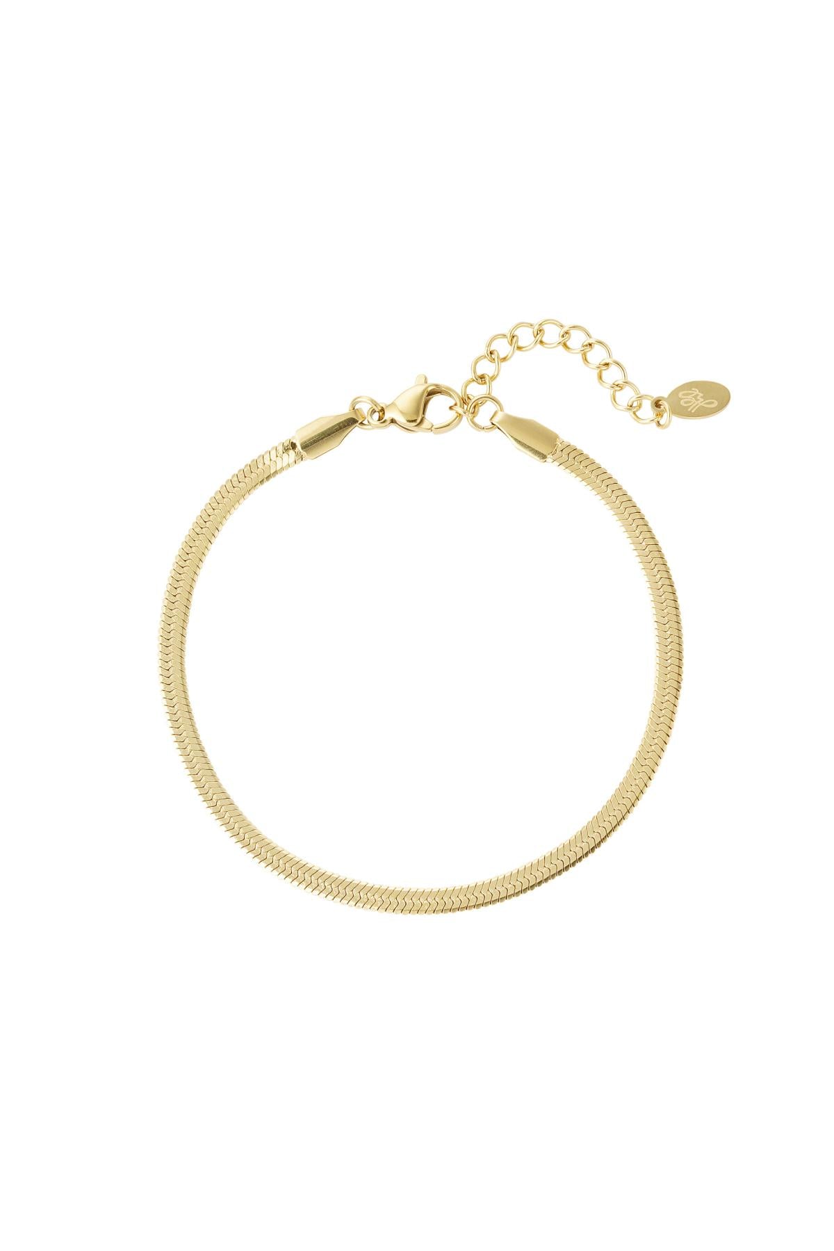 Pulsera básica Color dorado Acero inoxidable