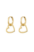 Elegant Drop Earrings in Silver & Gold