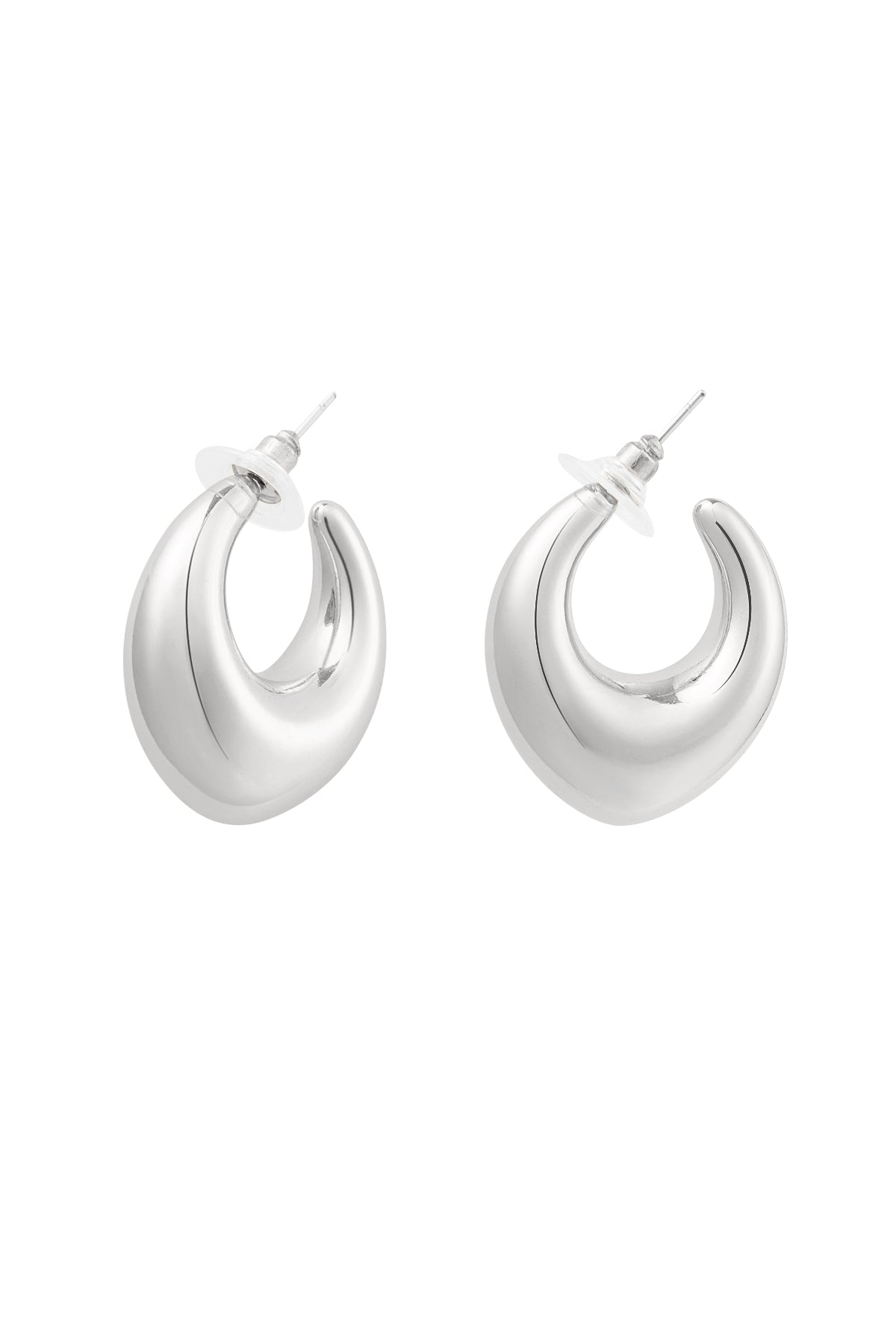 Elegant Silver & Gold Hoop Earrings for Everyday Glam