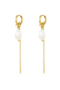 Elegant Drop Earrings in Silver & Gold
