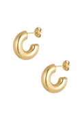 Stylish Stainless Steel Hoop Earrings in Silver & Gold