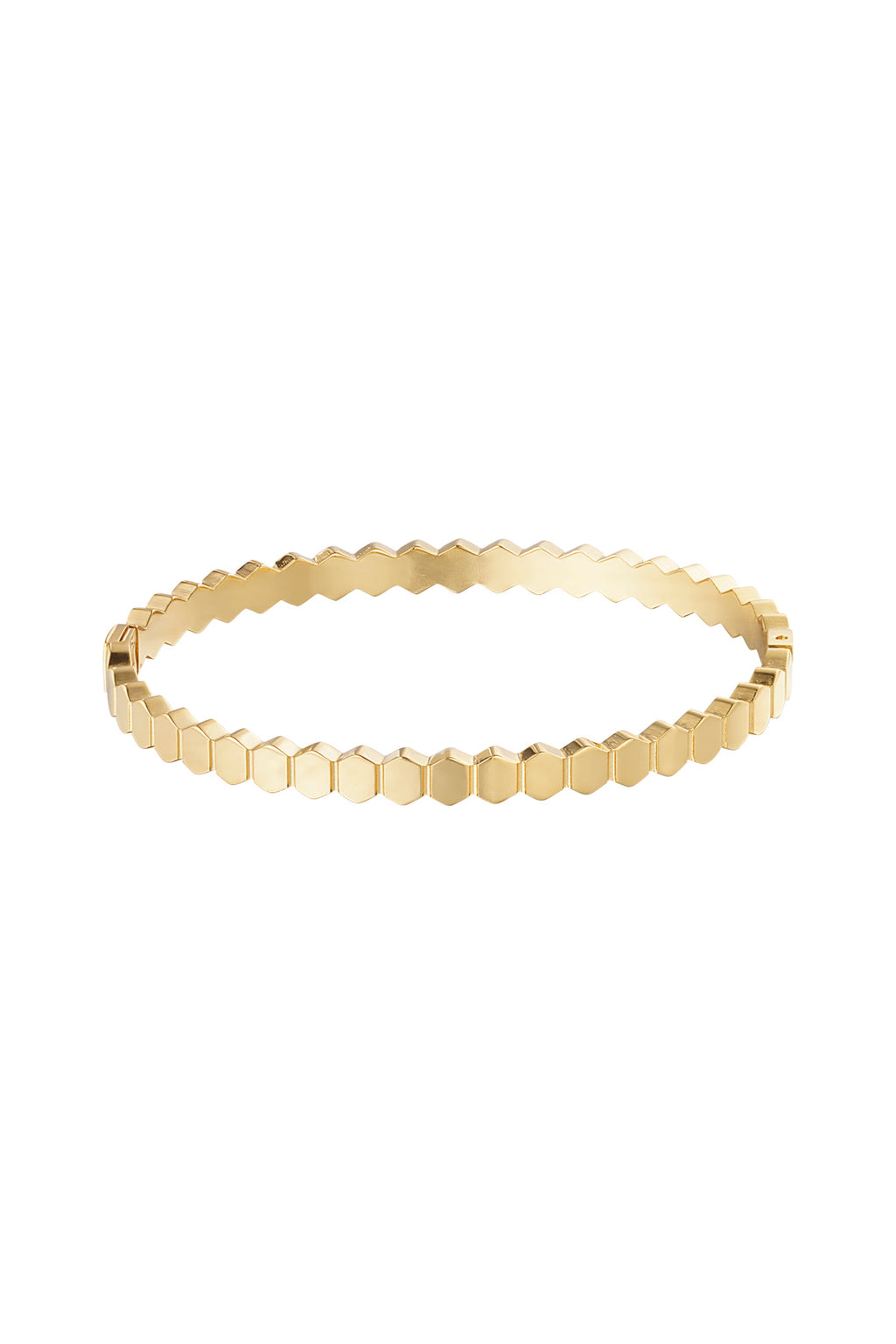Stylish Stainless Steel Irregular Bangle - All Fit