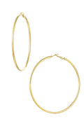 Elegant 14K Gold Plated Hoop Earrings for Everyday Glam