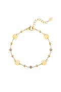 pulsera de fiesta redonda con piedras