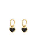 Stylish Blue & Black Statement Drop Earrings