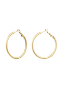 Stylish Basic Hoop Earrings in Silver & Gold