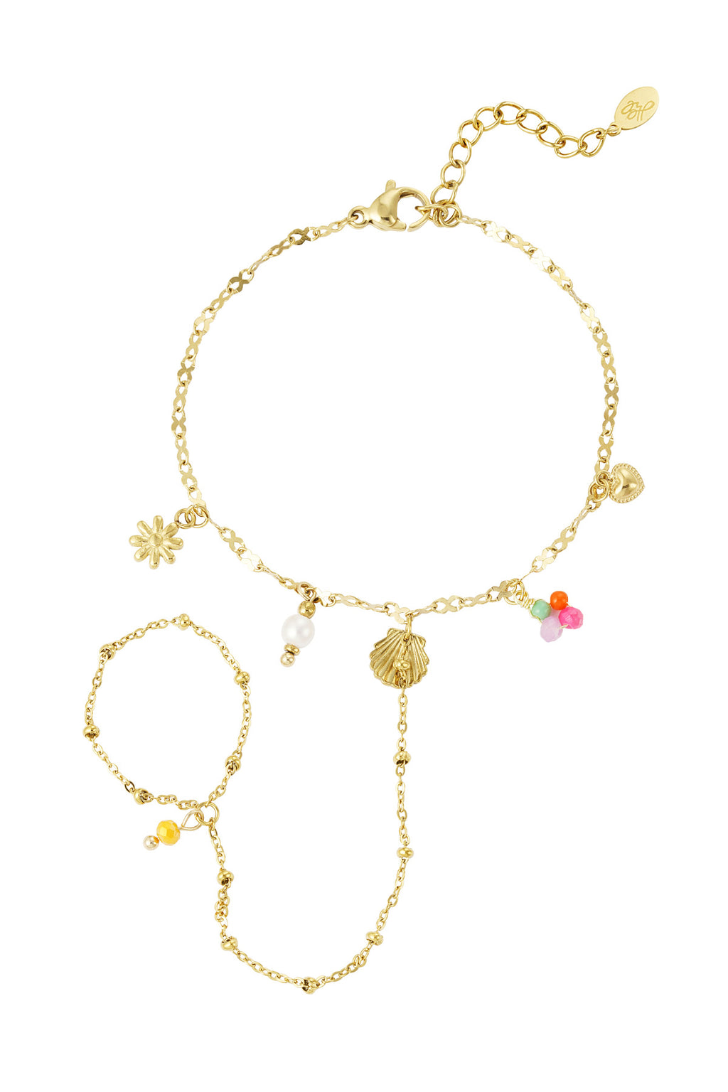 Elegant Gold Color Hand Chain for Women