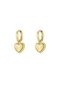 Elegant Heart-Shaped Drop Earrings for Daily Wear