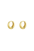 Stylish Basic Hoop Earrings in Silver & Gold