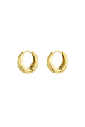Stylish Basic Hoop Earrings in Silver & Gold