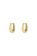 Stylish Stainless Steel Hoop Earrings - Silver & Gold
