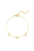 Elegant Stainless Steel Charm Bracelet - Silver & Gold