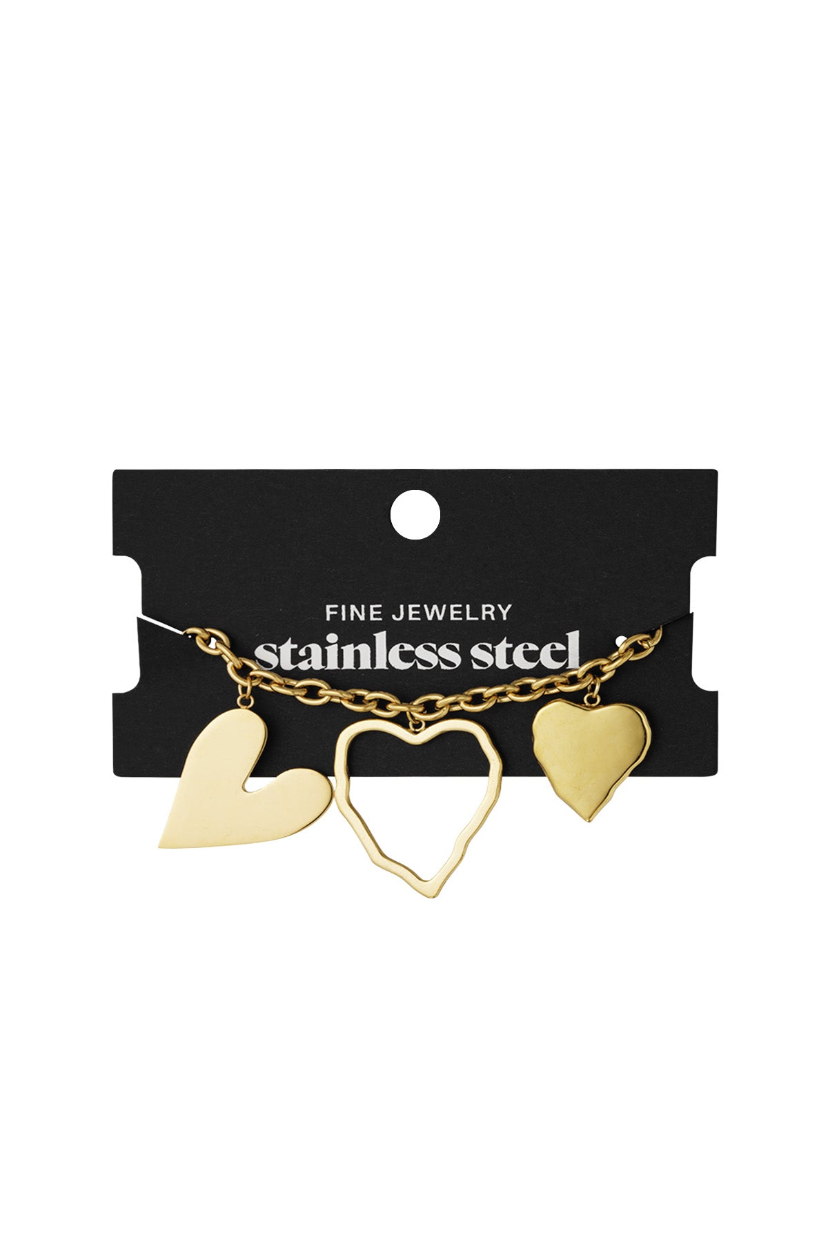 pulsera con una declaración de corazón