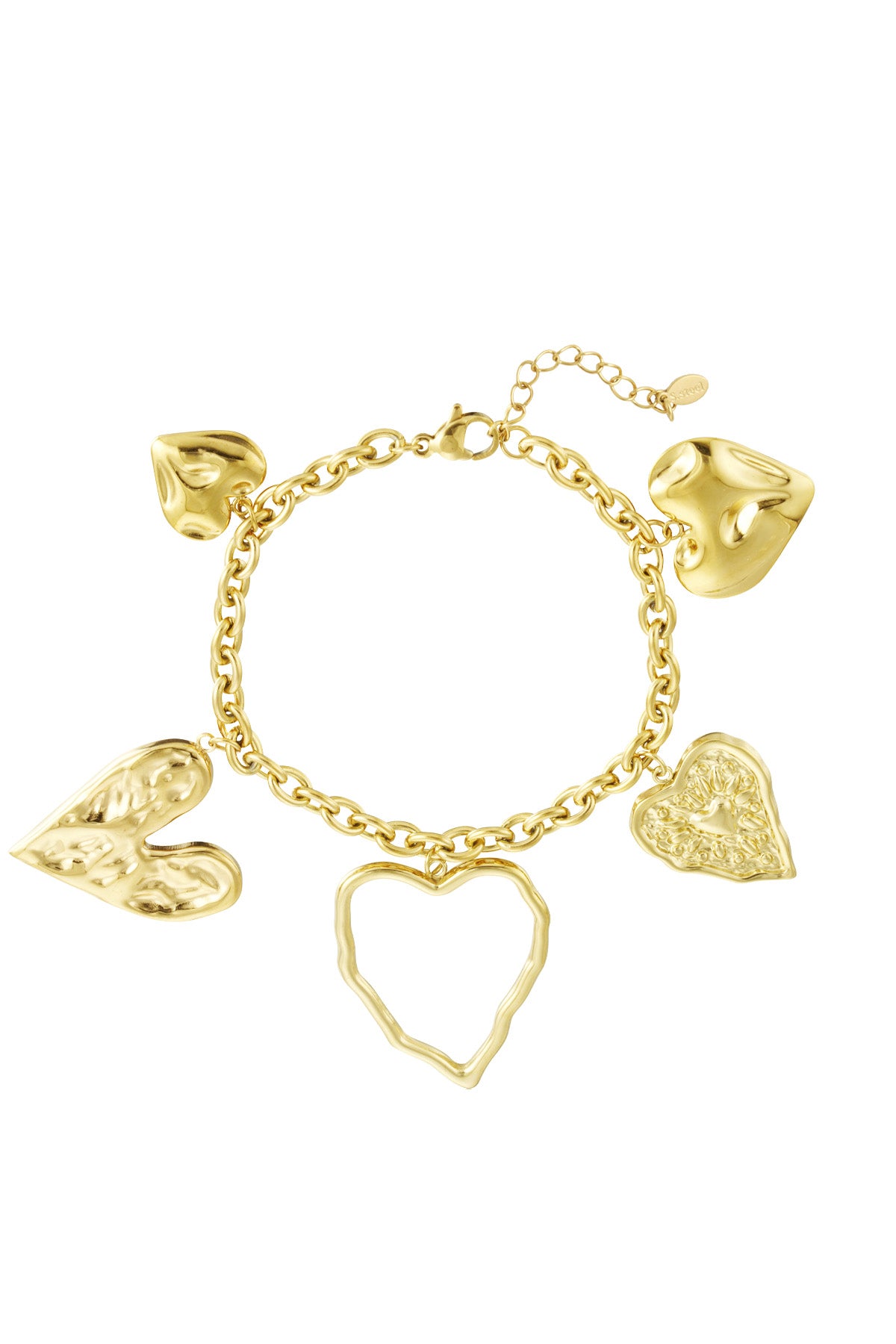 pulsera con una declaración de corazón