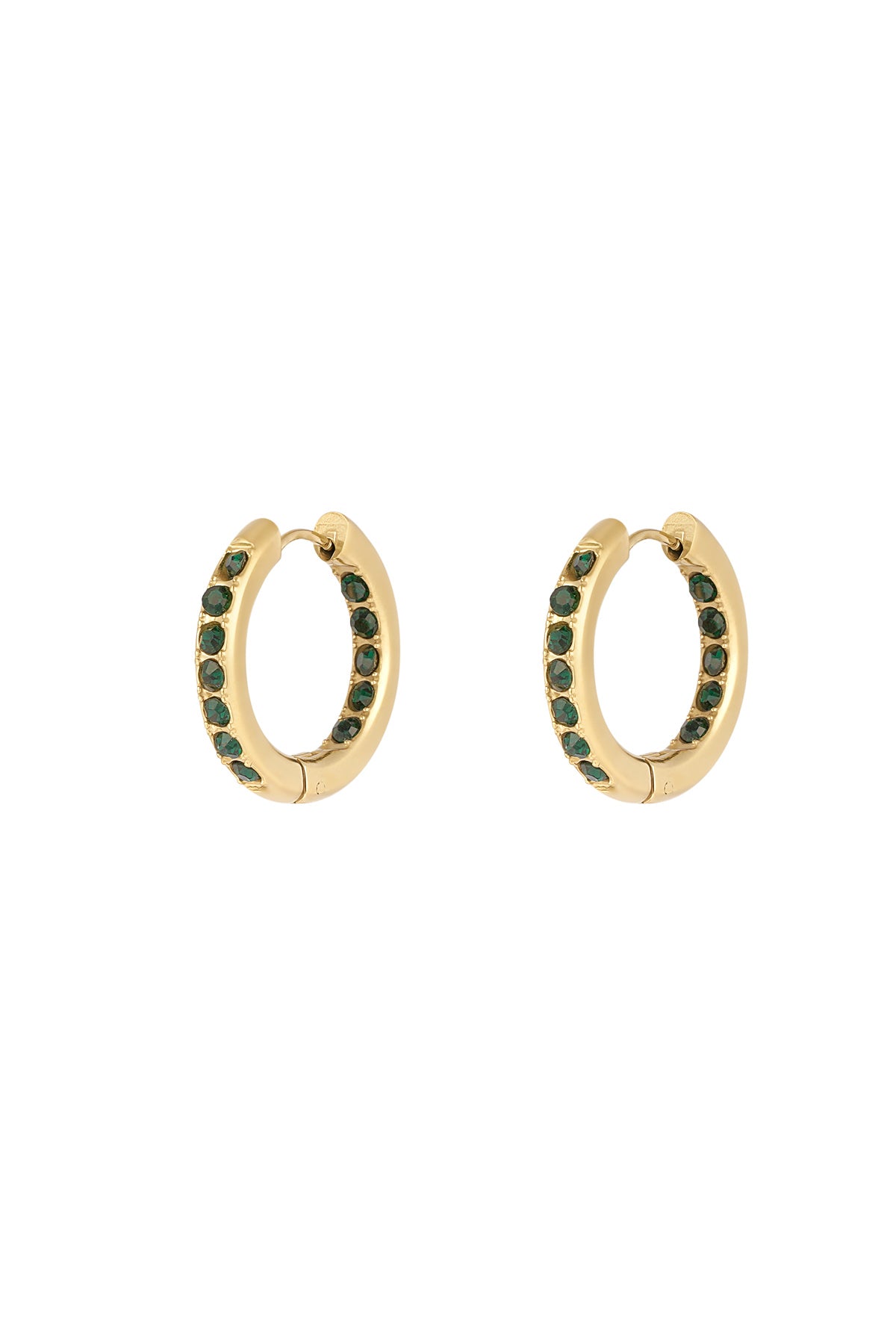 Stylish Pink, Green, Gold Hoop Earrings for Trendsetters