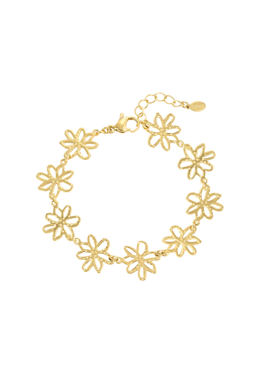 Stylish Stainless Steel Charm Bracelets - Silver & Gold