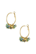 Stylish Multicolor Stainless Steel Hoop Earrings