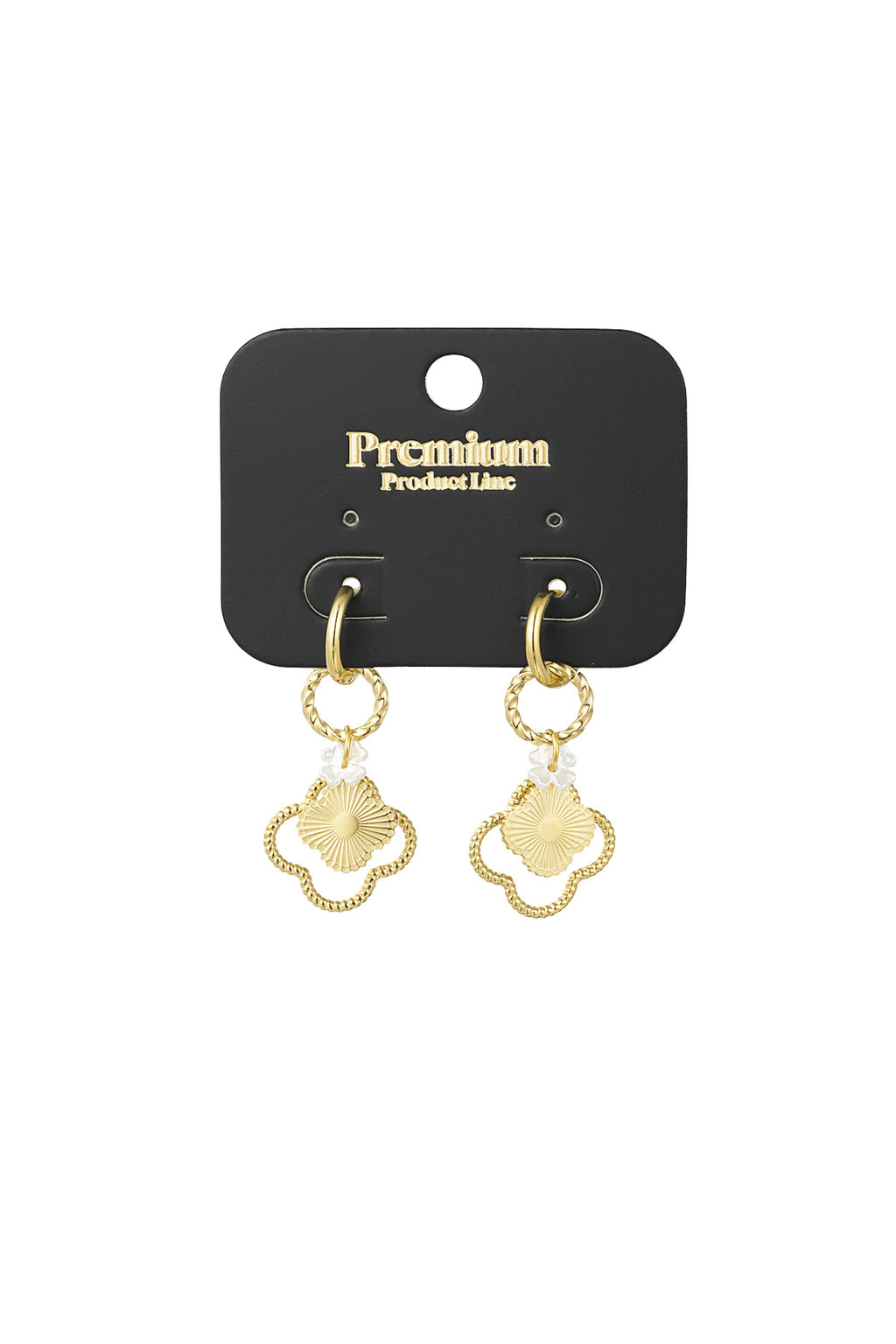 Elegant Drop Earrings in Silver & Gold