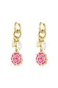 Pendientes rosa eterna