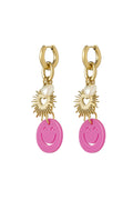 Elegant Pink Fuchsia Drop Earrings for Statement Looks