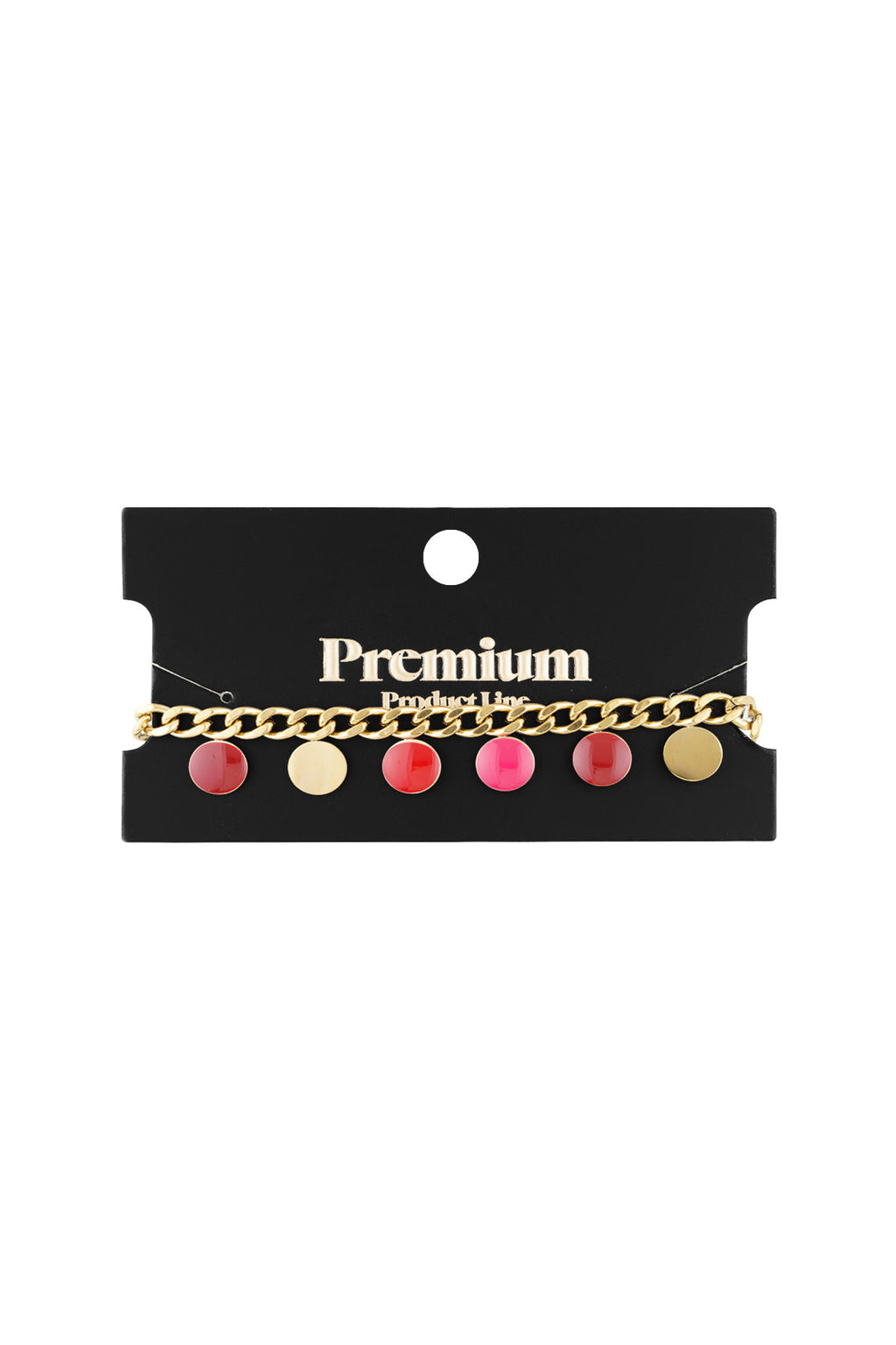 Elegant Gold Color Statement Charm Bracelet