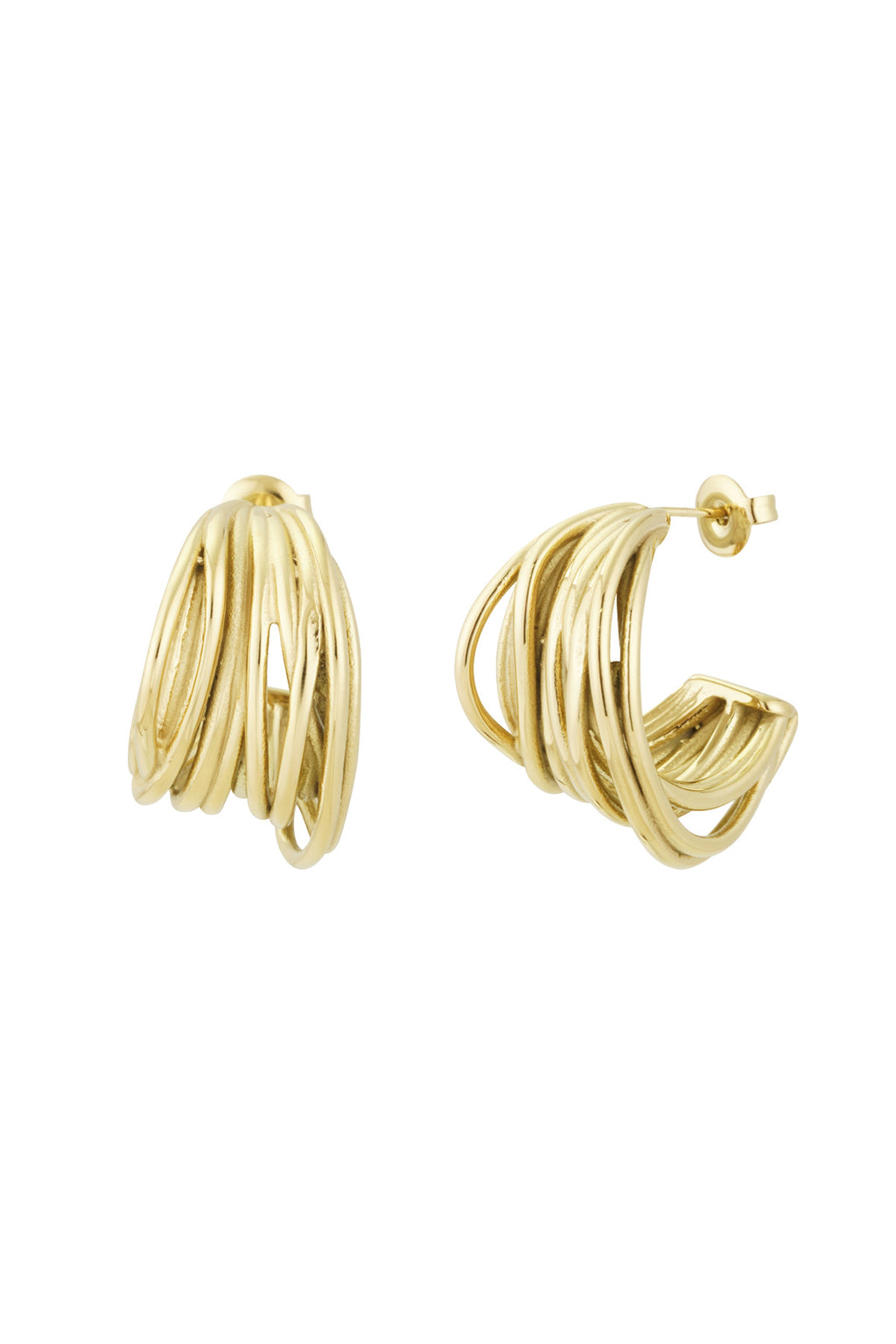 Stylish Silver & Gold Hoop Earrings for Everyday Glam