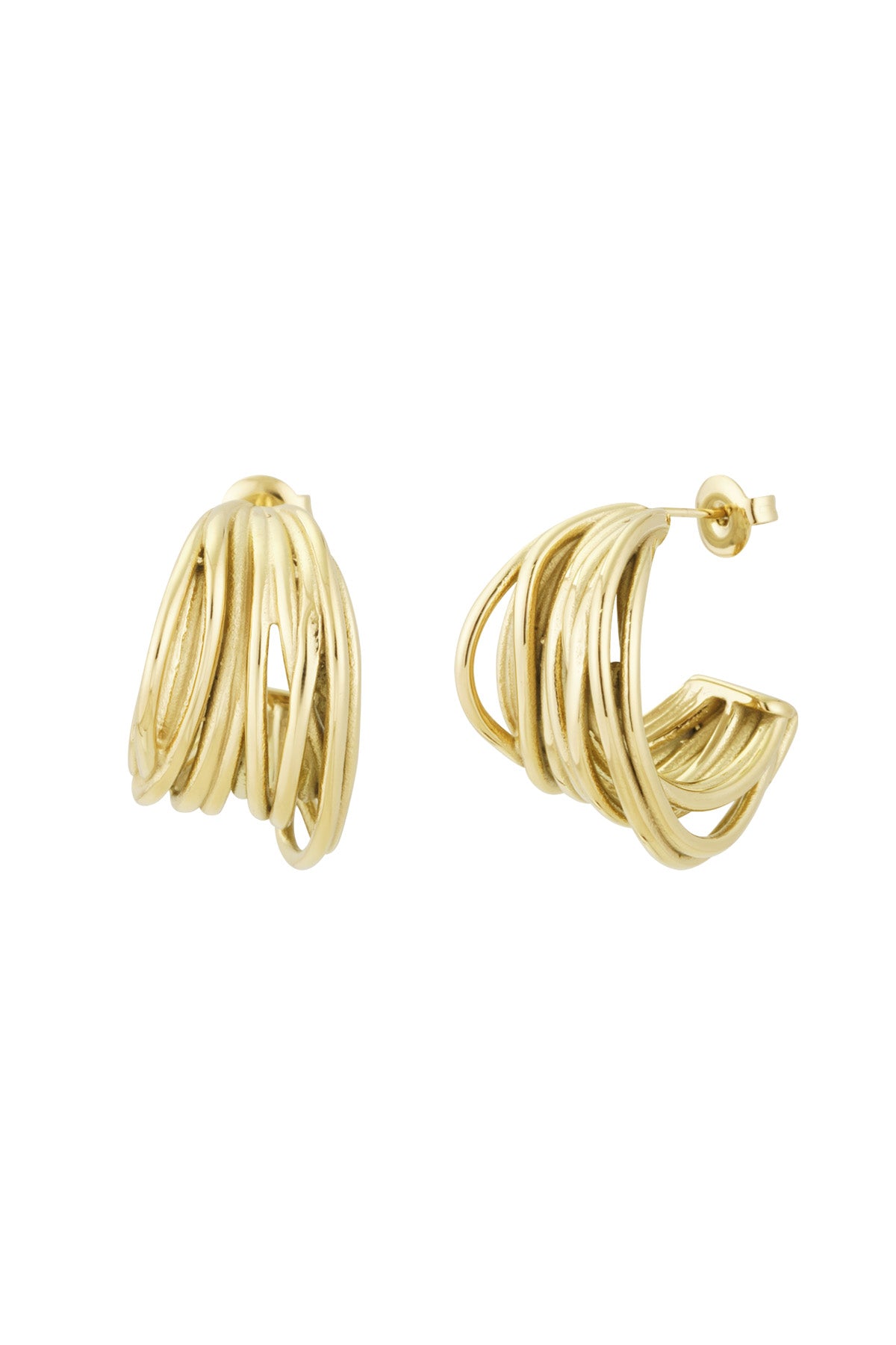 Stylish Silver & Gold Hoop Earrings for Everyday Glam