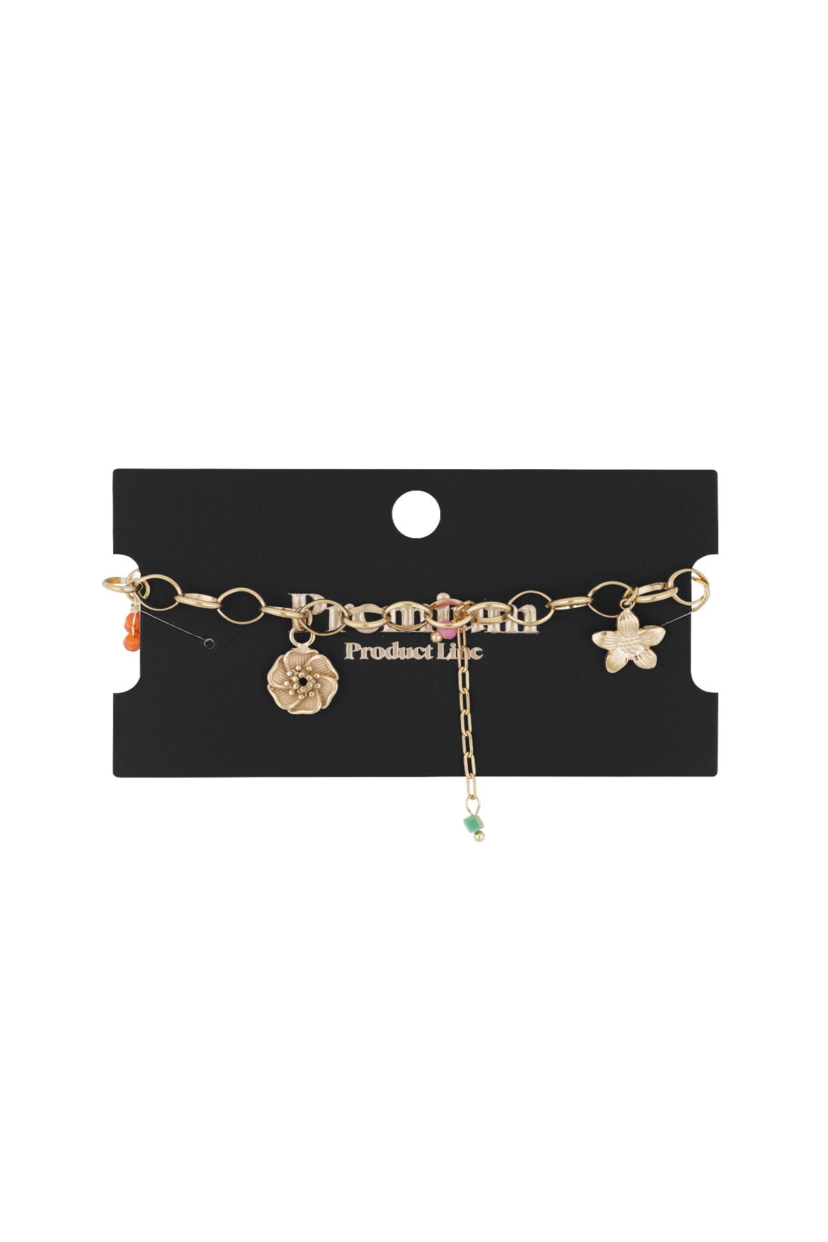Pulsera Charm Flor Dash - Color Oro