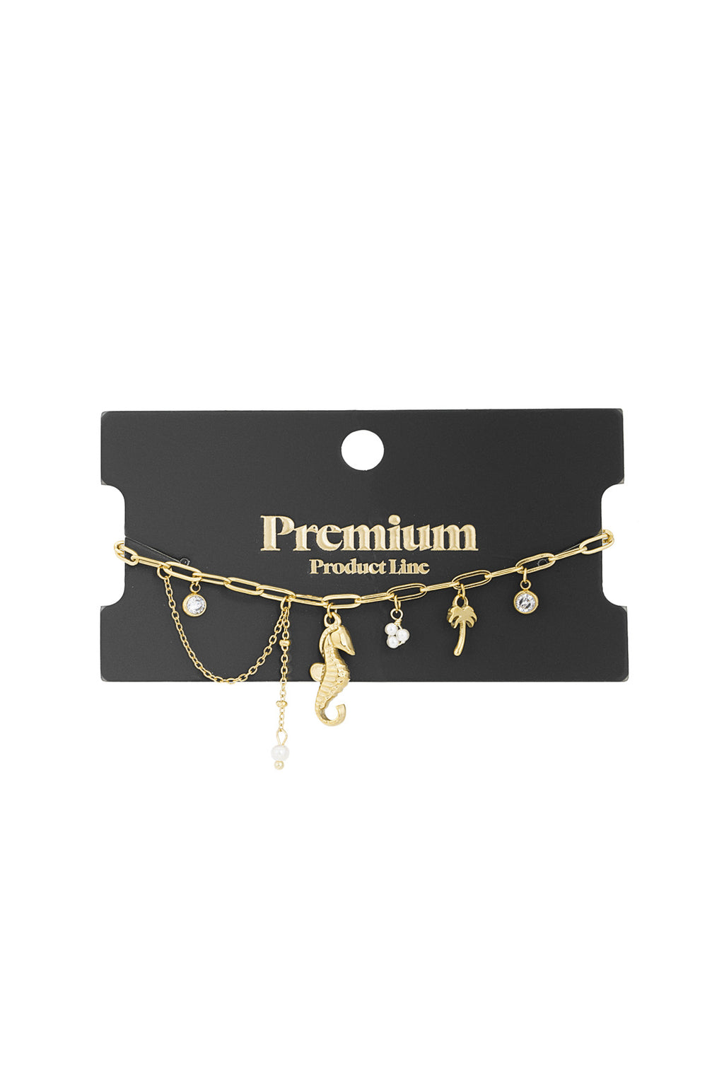 Elegant 304S Steel Charm Bracelets in Silver & Gold