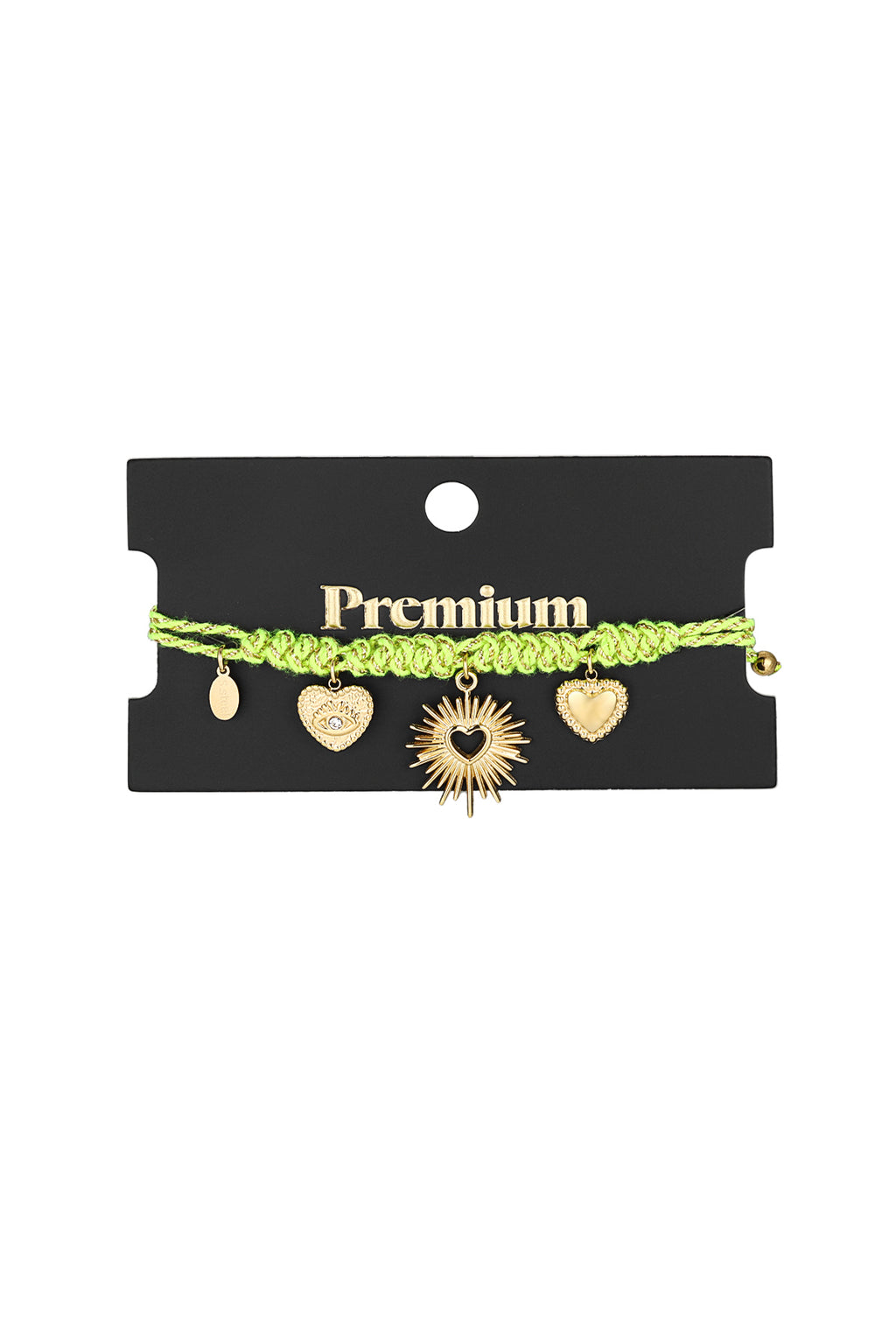 Pulsera unida en amor - Color verde y dorado