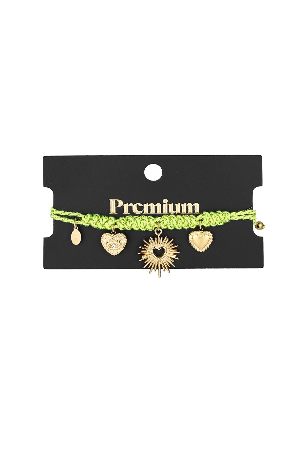 Pulsera unida en amor - Color verde y dorado