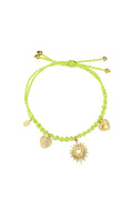 Pulsera unida en amor - Color verde y dorado