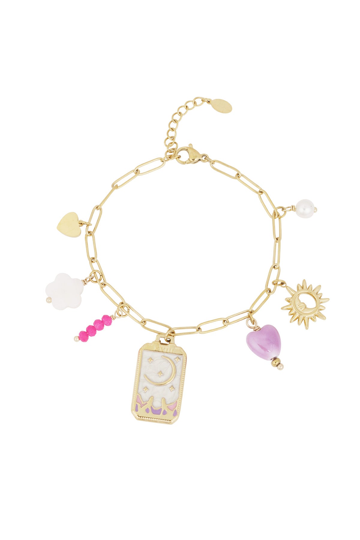 pulsera charm luna pequeña