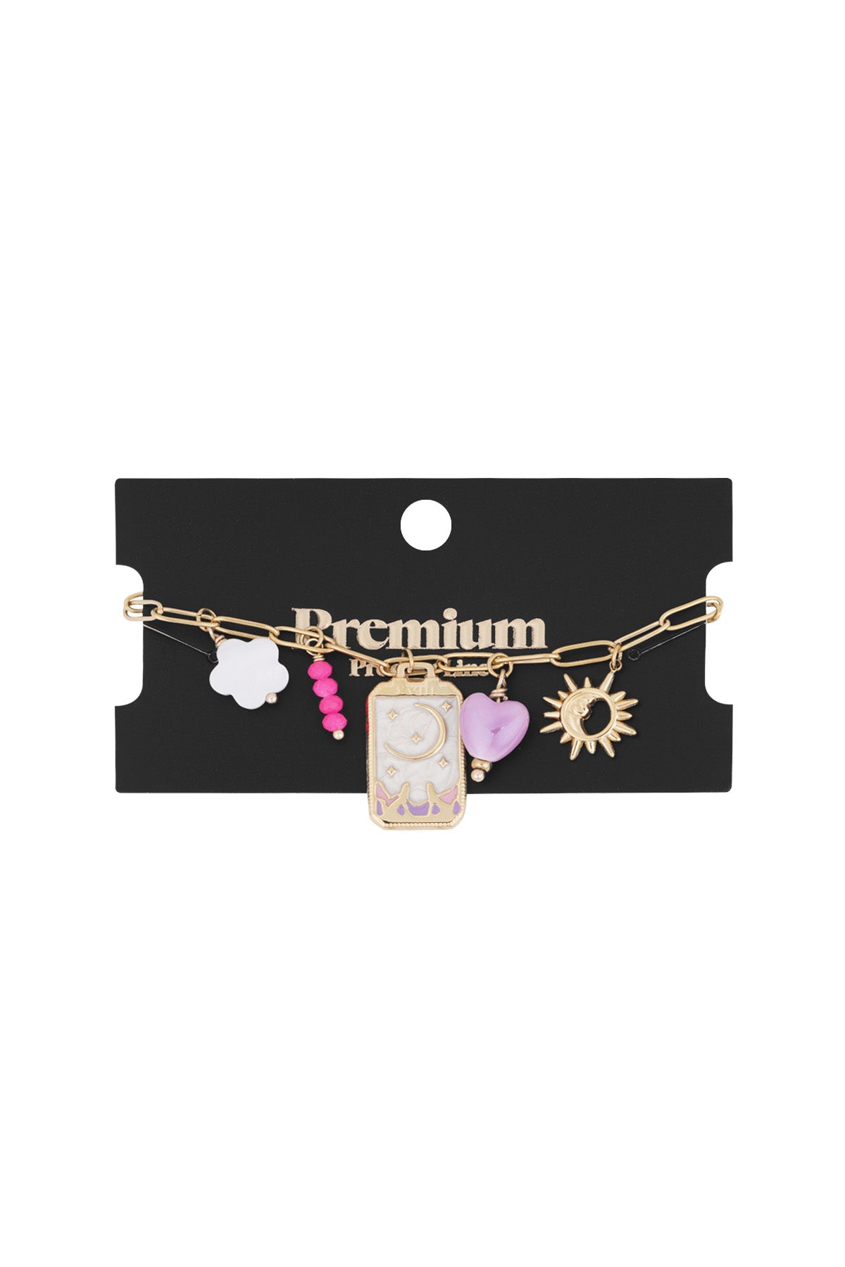 pulsera charm luna pequeña