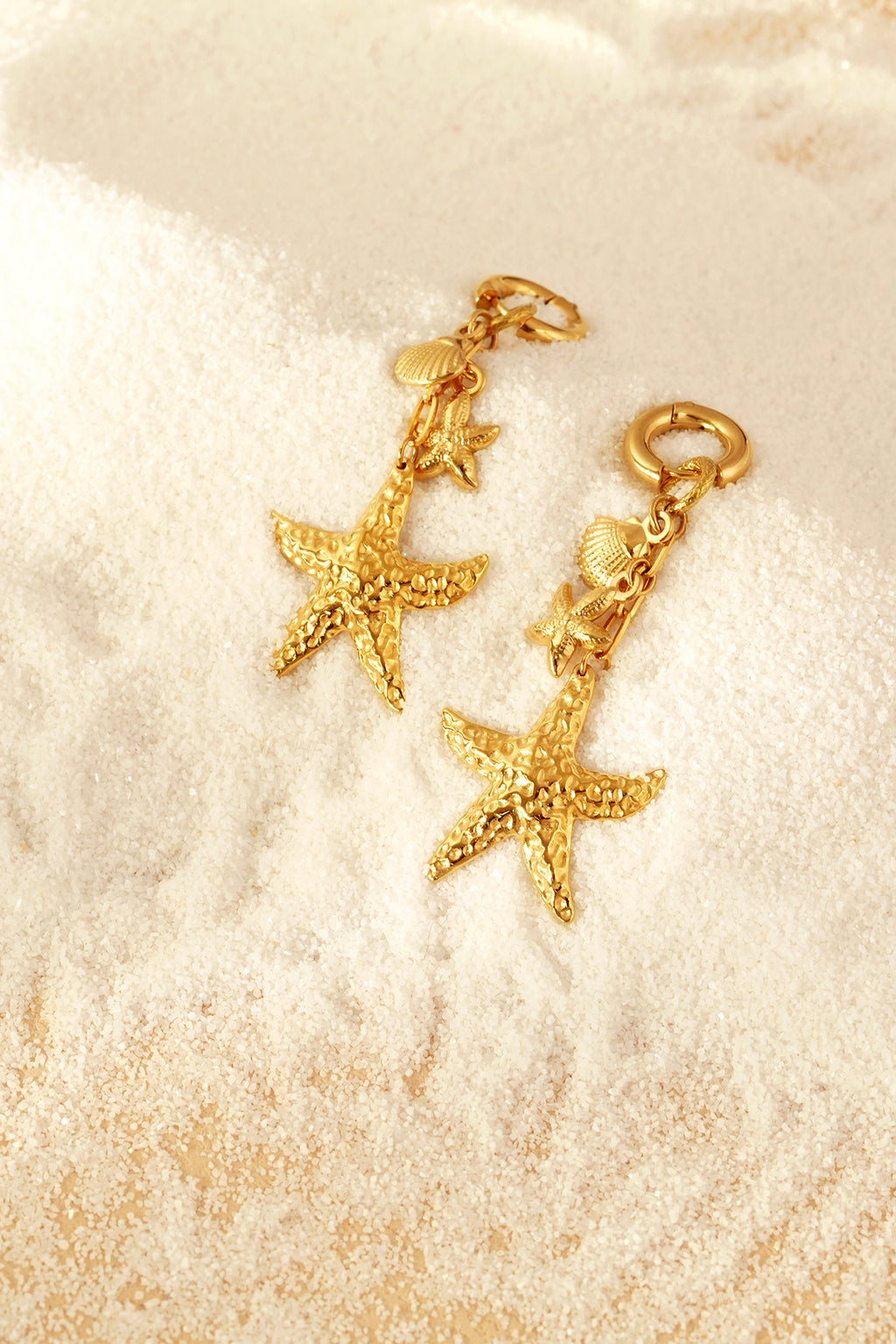 Stylish Statement Drop Earrings in Silver & Gold