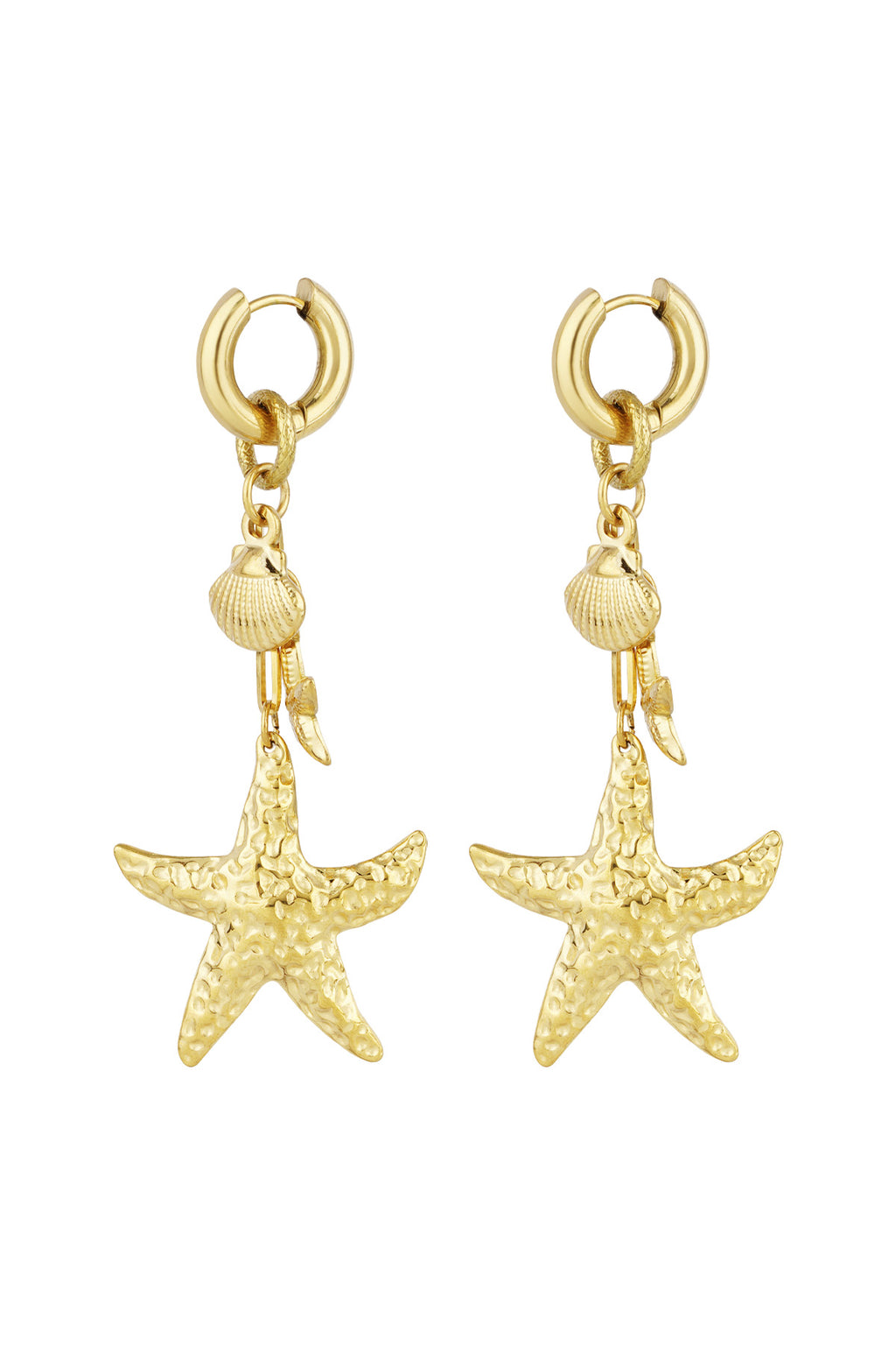 Stylish Statement Drop Earrings in Silver & Gold