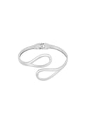 Elegant Stainless Steel Cuff Bracelet - Silver & Gold