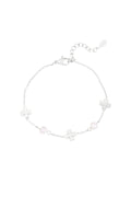 Stylish Stainless Steel Clover Charm Bracelet