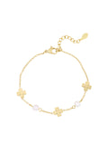 Stylish Stainless Steel Clover Charm Bracelet