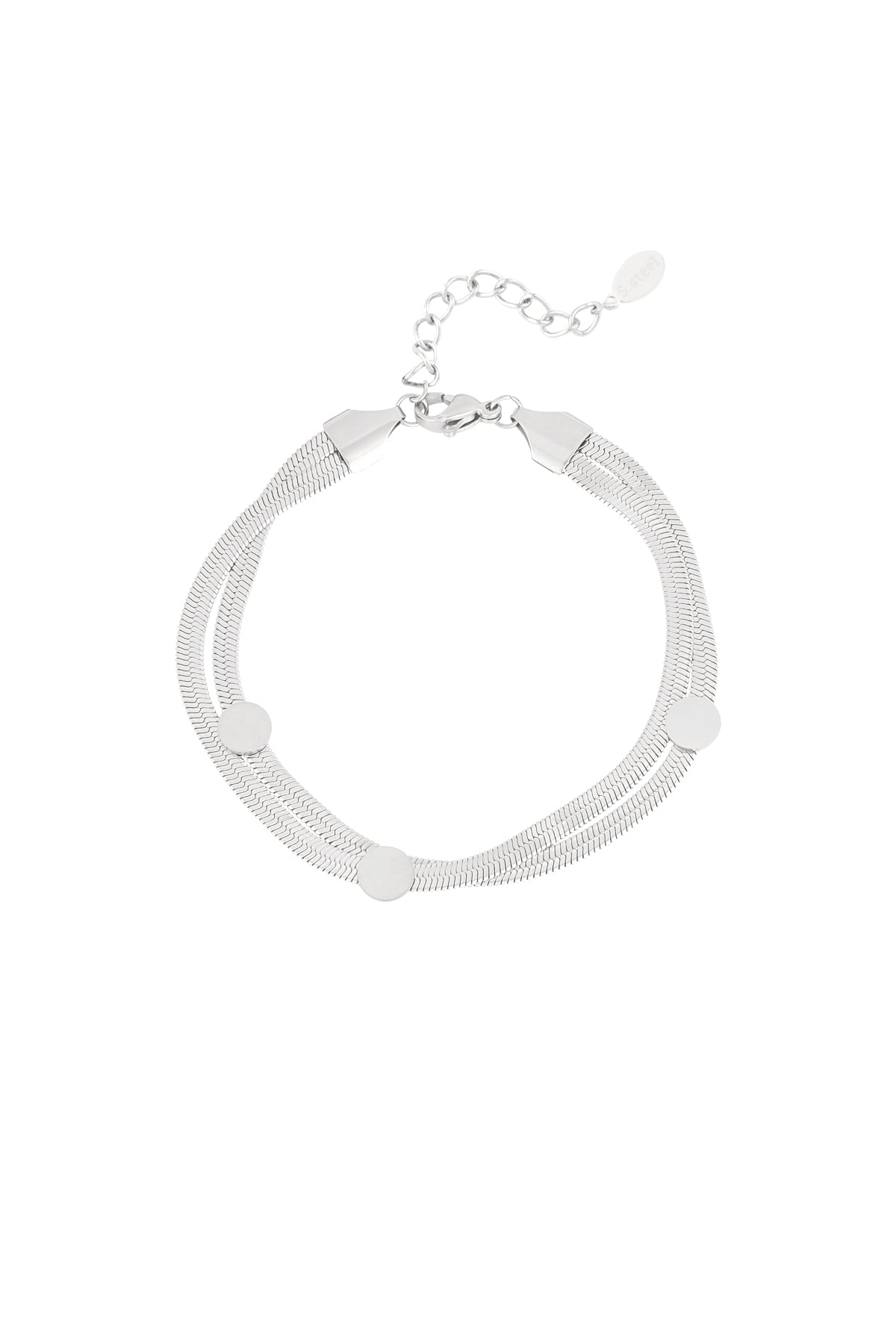 Elegant Stainless Steel Charm Bracelets in Silver & Gold