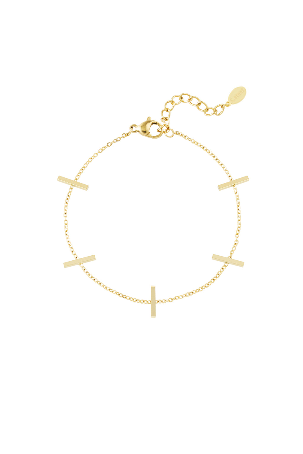 Stylish Stainless Steel Charm Bracelets in Silver & Gold