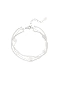 Stylish Stainless Steel Charm Bracelets - Silver & Gold
