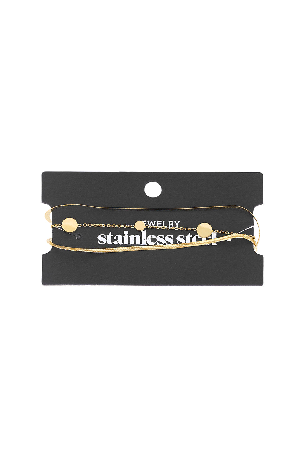 Stylish Stainless Steel Charm Bracelets - Silver & Gold